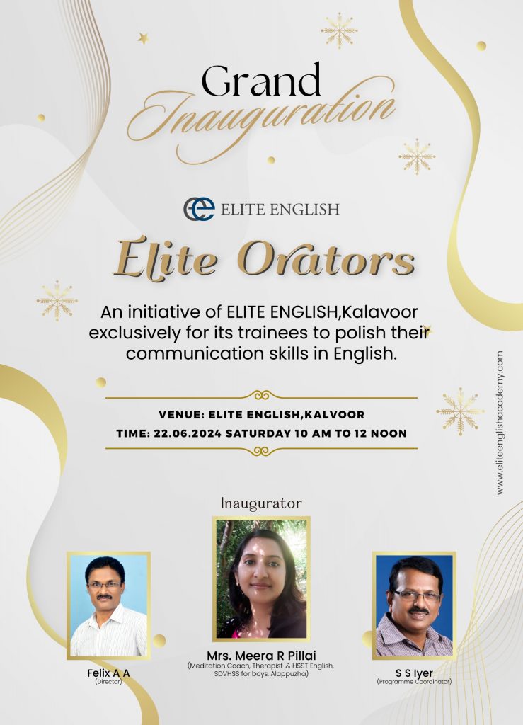 Inaugration – Elite Orators
